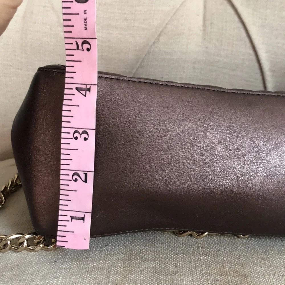 Beautiful bronze Kate Spade purse with gold chain handle - Picture 9 of 14